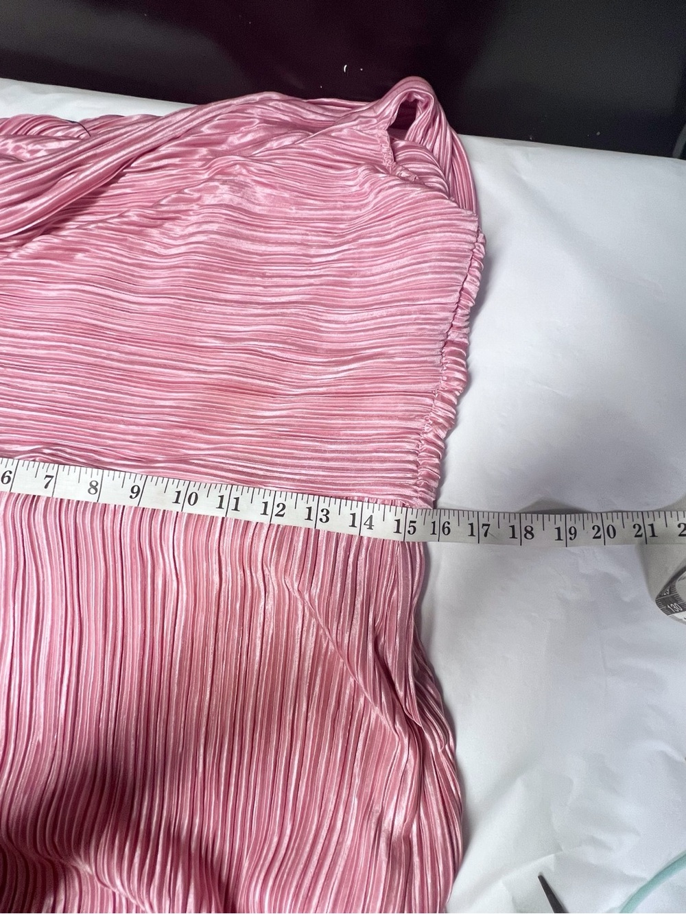 Lulus Poised Performance Pink Plisse One-Shoulder Maxi Dress Size XL NWT - Picture 8 of 11